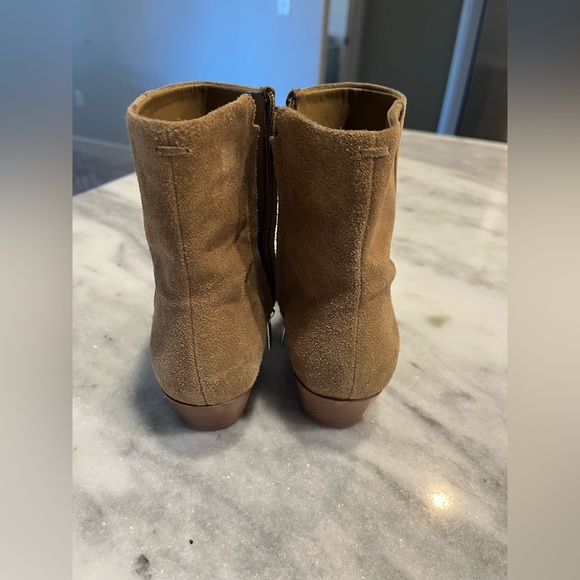 Marc Fisher Suede Zip Boots Brown Tan - Size 7 - Picture 5 of 8